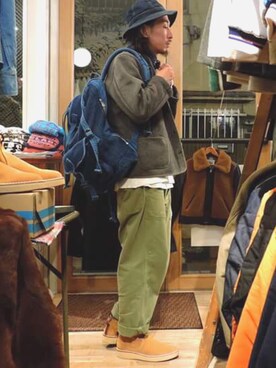 「PorterClassic」｜JELADO ハラダさん（メンズ・175cm）の冬コーディネート