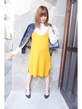 「オシャレパッソ」｜「アイテム（デニムジャケット）」を使った、miyuさん（レディース・164cm）の秋コーディネート