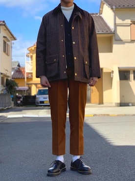 「BEAUTY&YOUTH UNITED ARROWS」｜「アイテム（ステンカラーコート）」を使った、ゆうきさん（メンズ・176cm）の冬コーディネート