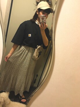 「Teva（テバ）のTeva / プラットフォーム ユニバーサル（サンダル）」を使った、みさん（レディース・152cm）の春コーディネート