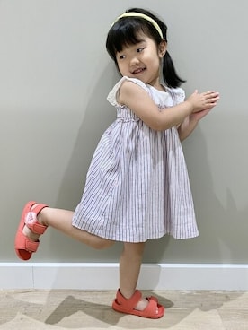 「babygap」｜「アイテム（ワンピース/ドレス）」を使った、GAP Kids＆Babyさん（キッズ・95cm）の夏コーディネート