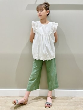 「ギャップキッズ」｜GAP Kids＆Babyさん（キッズ・145cm）の夏コーディネート
