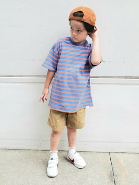 「ギャップキッズ」｜GAP Kids＆Babyさん（キッズ・120cm）の夏コーディネート