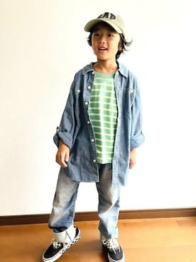 GAP Kids＆Babyさん（キッズ・120cm）の夏コーディネート