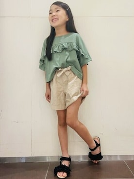 「ギャップキッズ」｜GAP Kids＆Babyさん（キッズ・120cm）の夏コーディネート