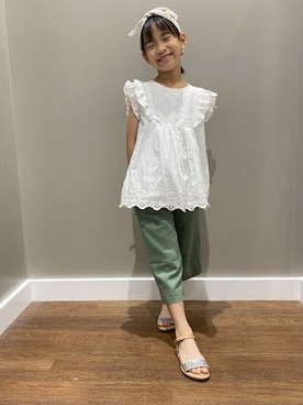 「ギャップキッズ」｜GAP Kids＆Babyさん（キッズ・120cm）の夏コーディネート