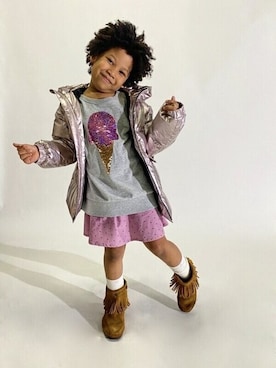 「GAP（ギャップ）のアイテム（ジャケット/アウター）」を使った、GAP Kids＆Babyさん（キッズ・120cm）の秋コーディネート