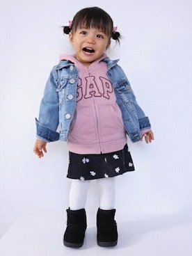 「GAP（ギャップ）のアイテム（ジャケット/アウター）」を使った、GAP Kids＆Babyさん（キッズ・82cm）の秋コーディネート
