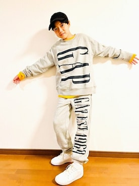 「ギャップキッズ」｜GAP Kids＆Babyさん（キッズ・150cm）の秋コーディネート