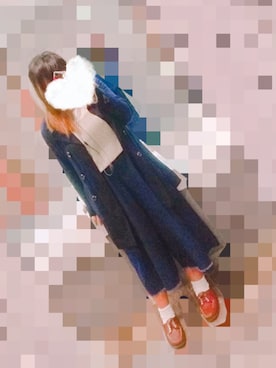 「デブでもオシャレしたい」｜「アイテム（トレンチコート）」を使った、KuLoz0oさん（レディース・163cm）の秋コーディネート