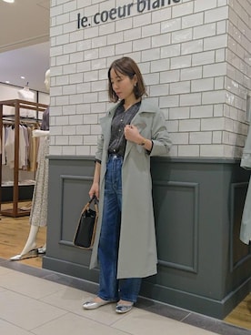 ルクールブラン金沢リント百番街店スタッフさん（レディース・157cm）の春コーディネート