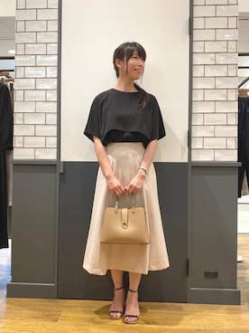 ルクールブラン金沢リント百番街店スタッフさん（レディース・160cm）の夏コーディネート