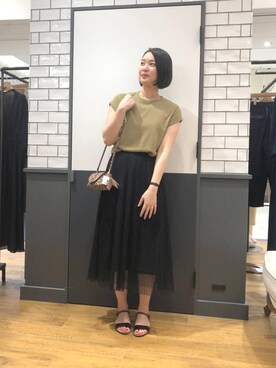 ルクールブラン金沢リント百番街店スタッフさん(レディース・160cm)の夏コーディネート