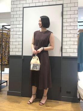 ルクールブラン金沢リント百番街店スタッフさん（レディース・170cm）の夏コーディネート