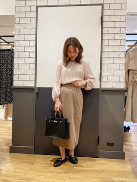 ルクールブラン金沢リント百番街店スタッフさん(レディース・157cm)の秋コーディネート