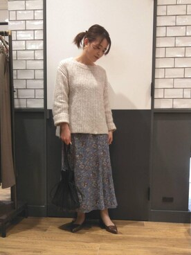 「ネイル」｜ルクールブラン金沢リント百番街店スタッフさん（レディース・160cm）の秋コーディネート