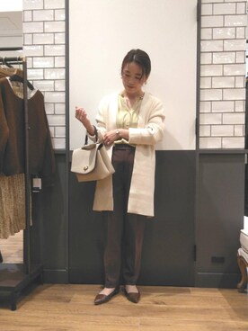 「ネイル」｜ルクールブラン金沢リント百番街店スタッフさん（レディース・160cm）の秋コーディネート