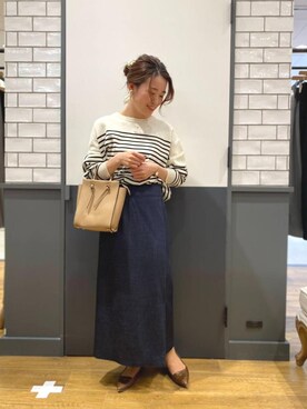 「ネイル」｜ルクールブラン金沢リント百番街店スタッフさん（レディース・160cm）の冬コーディネート