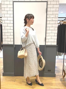 「ネイル」｜ルクールブラン金沢リント百番街店スタッフさん（レディース・160cm）の春コーディネート