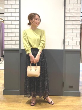 「ネイル」｜ルクールブラン金沢リント百番街店スタッフさん（レディース・160cm）の春コーディネート