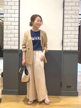 「ネイル」｜ルクールブラン金沢リント百番街店スタッフさん（レディース・155cm）の春コーディネート