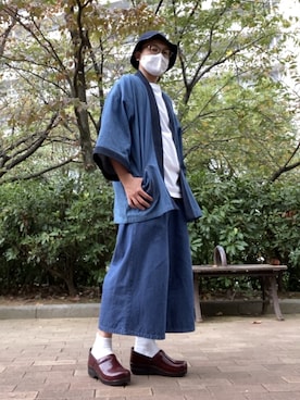 「和服MIX」｜ぴろりさん（メンズ・170cm）の秋コーディネート