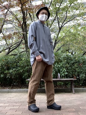 「dansko（ダンスコ）のアイテム（その他シューズ）」を使った、ぴろりさん（メンズ・170cm）の秋コーディネート