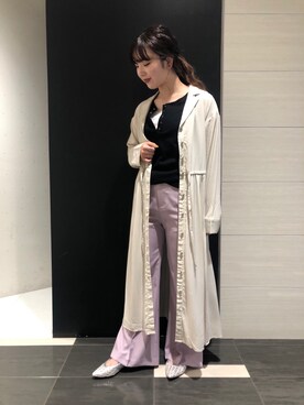 「PAGEBOY」｜「アイテム（シャツワンピース）」を使った、kotokoさん（レディース・160cm）の春コーディネート