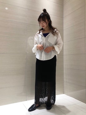 「PAGEBOY」｜「アイテム（スリッポン）」を使った、kotokoさん（レディース・160cm）の春コーディネート