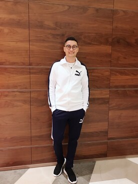 「PUMA（プーマ）のアイテム（スタジャン）」を使った、Dawsonさん（メンズ・180cm）の秋コーディネート