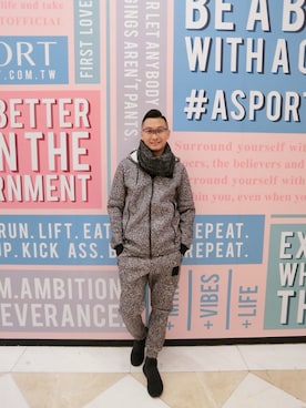 「PUMA（プーマ）のアイテム（スタジャン）」を使った、Dawsonさん（メンズ・180cm）の冬コーディネート