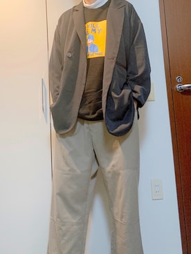 ぺこおんさん（メンズ・185cm）の春コーディネート