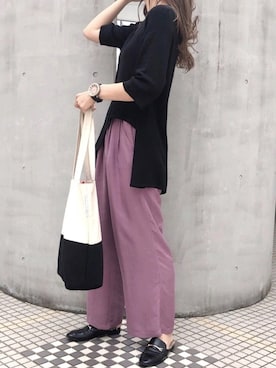 Moeさん（レディース・170cm）の秋コーディネート