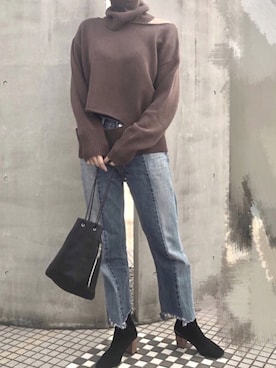 Moeさん（レディース・170cm）の秋コーディネート