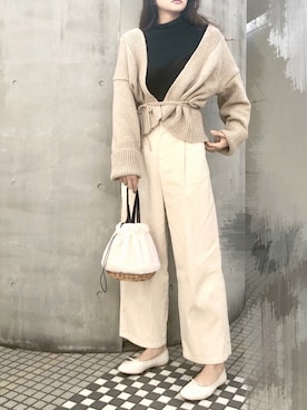 Moeさん（レディース・170cm）の秋コーディネート