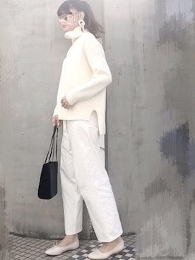 Moeさん（レディース・170cm）の冬コーディネート