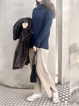 Moeさん(レディース・170cm)の冬コーディネート