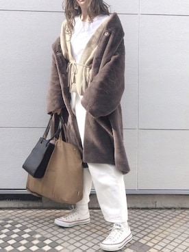 Moeさん（レディース・170cm）の冬コーディネート