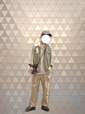 「CABANE de ZUCCa（カバンドズッカ）のアイテム（バッグ）」を使った、ずーさん（メンズ・180cm）の秋コーディネート