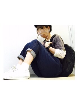 「CONVERSE（コンバース）のCONVERSE コンバース ジャック パーセル / JACK PURCEL（スニーカー）」を使った、＼ i s h i h a r a ／さん（レディース・158cm）の夏コーディネート