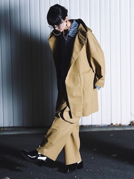 「Hender Scheme（エンダースキーマ）のアイテム（その他）」を使った、弓さん（レディース・163cm）の冬コーディネート