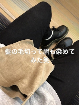 「Dr. Martens（ドクターマーチン）のDr.Martens / ドクターマーチン 1461 3EYE GIBSON SHOE 3ホール ギブソン シューズ ブーツ（ブーツ）」を使った、あ・きさん（メンズ・168cm）の秋コーディネート