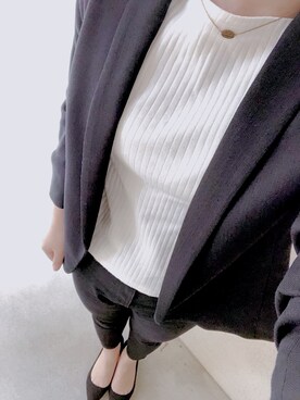 「出社コーデ」｜Maoさん（レディース・168cm）の春コーディネート