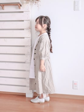 「Handmade（ハンドメイド）のアイテム（ジャケット/アウター）」を使った、☻Yui66☻さん（キッズ・110cm）の春コーディネート