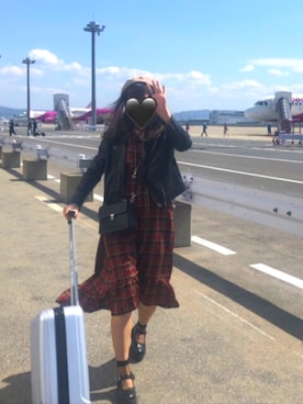 「ANDGEEBEE（アンジービー）のアイテム（ワンピース/ドレス）」を使った、ながまるさん（レディース・170cm）の春コーディネート