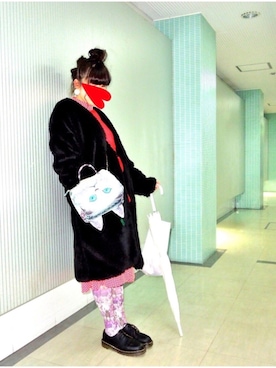 「あちゃちゅむ」｜「アイテム（アクセサリー）」を使った、ユーカさん（レディース・157cm）の春コーディネート