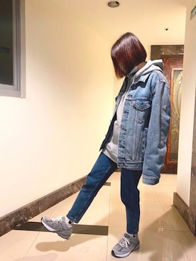 「寒いです」｜Ja̲s̲m̲i̲n̲e̲🐈  さん（レディース・163cm）の春コーディネート