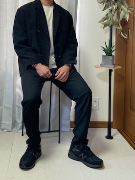 「NEW BALANCE 990」｜Renさん（メンズ・172cm）の冬コーディネート