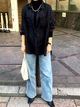「RAGEBLUE（レイジブルー）のアイテム（アクセサリー）」を使った、kiiiiさん（レディース・153cm）の冬コーディネート