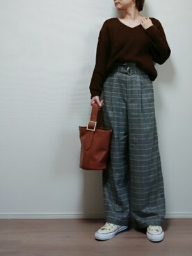 「Right-on（ライトオン）のアイテム（アクセサリー）」を使った、nonさん（レディース・159cm）の秋コーディネート